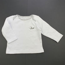 Load image into Gallery viewer, unisex The Little White Co, white cotton long sleeve top, GUC, size 00,  