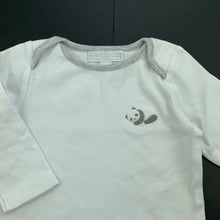 Load image into Gallery viewer, unisex The Little White Co, white cotton long sleeve top, GUC, size 00,  