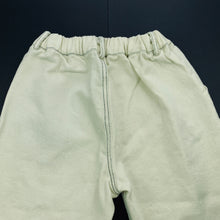 Load image into Gallery viewer, unisex YUAN GULU, cropped cream denim pants, elasticated, Inside leg: 33.5cm, EUC, size 6,  