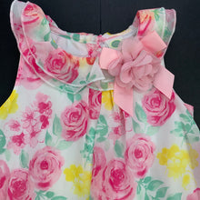 Load image into Gallery viewer, Girls Little Me, lightweight floral bubble dress, EUC, size 2, L: 47cm