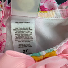 Load image into Gallery viewer, Girls Little Me, lightweight floral bubble dress, EUC, size 2, L: 47cm