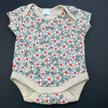 Load image into Gallery viewer, Girls Baby Berry, floral cotton bodysuit / romper, FUC, size 000,  