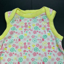 Load image into Gallery viewer, Girls Dymples, floral cotton romper, EUC, size 000,  
