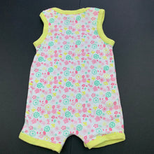 Load image into Gallery viewer, Girls Dymples, floral cotton romper, EUC, size 000,  