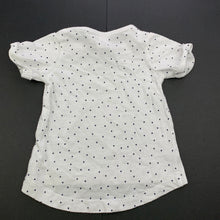 Load image into Gallery viewer, Girls Tiny Little Wonders, white cotton t-shirt / top, strawberry, EUC, size 000,  