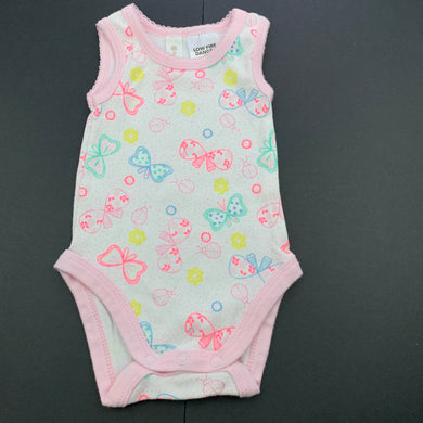 Girls Dymples, cotton singletsuit / romper, EUC, size 000,  