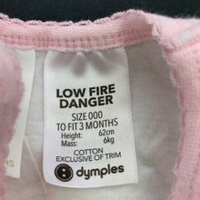 Load image into Gallery viewer, Girls Dymples, cotton singletsuit / romper, EUC, size 000,  