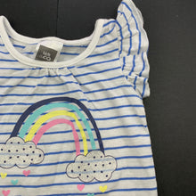Load image into Gallery viewer, Girls Kids &amp; Co, cotton t-shirt / top, rainbow, EUC, size 000,  
