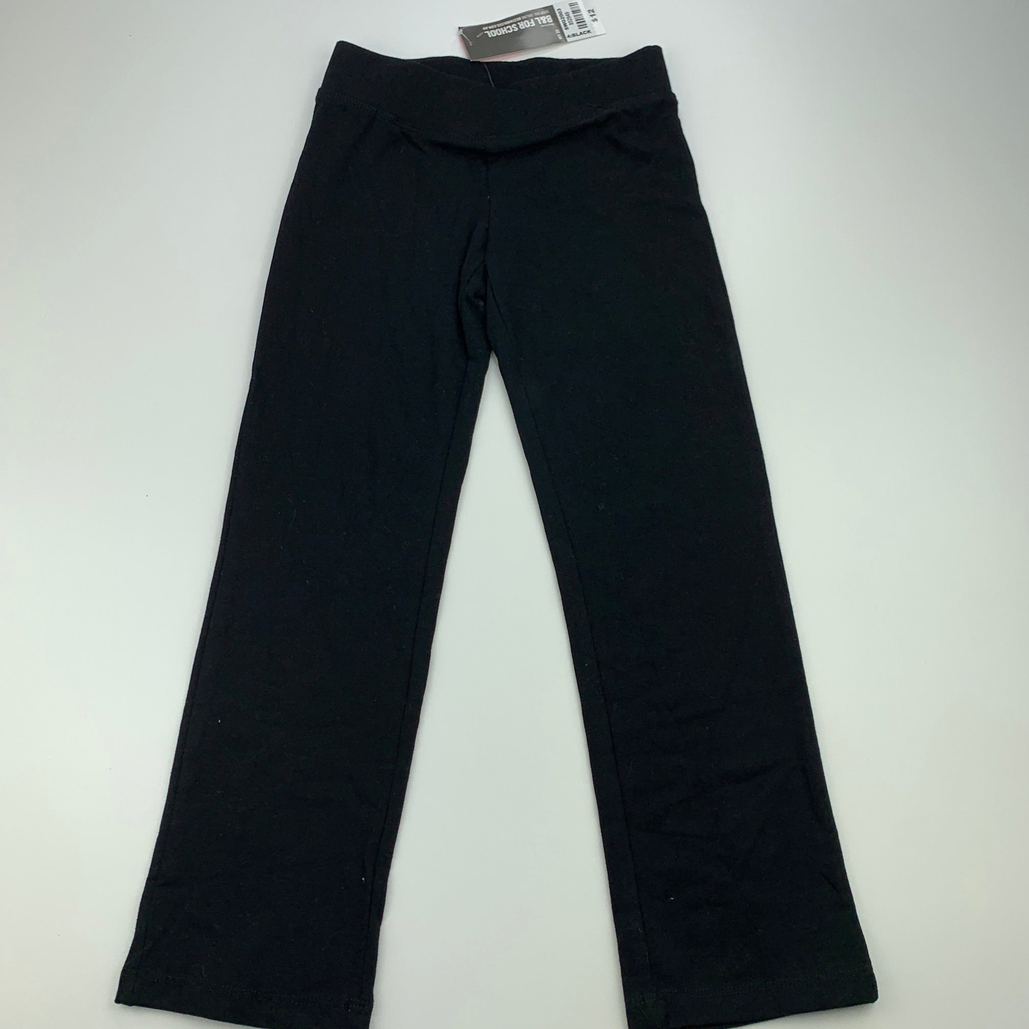 School Zone, black jazz pants, elasticated, Inside leg: 48cm, NEW, size 4,  – DaisyChainClothing