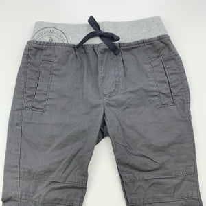 Boys Target, grey cotton casual pants, elasticated, Inside leg: 30cm, EUC, size 1,  