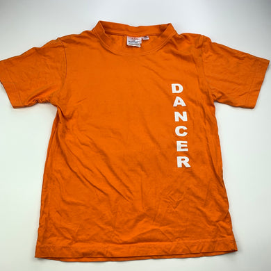 unisex Winning Spirit, orange cotton t-shirt / top, dancer, GUC, size 10,  