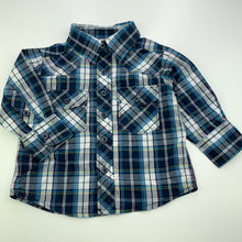 Load image into Gallery viewer, Boys H&amp;T, checked cotton long sleeve shirt, EUC, size 1,  