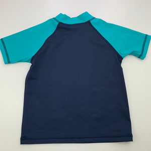 Boys Target, short sleeve rashie / swim top, shark, GUC, size 2,  