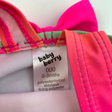 Load image into Gallery viewer, Girls Baby Berry, colourful swim one-piece, EUC, size 000,  