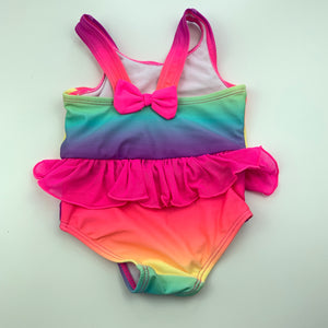 Girls Baby Berry, colourful swim one-piece, EUC, size 000,  