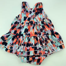 Load image into Gallery viewer, Girls Baby Baby, lightweight ruffle romper, EUC, size 0000,  