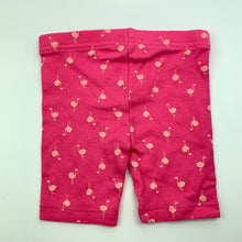 Load image into Gallery viewer, Girls Carters, pink cotton shorts, flamingos, EUC, size 000,  
