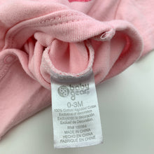 Load image into Gallery viewer, Girls Baby Gear, pink cotton bodysuit / romper, strawberries, GUC, size 000,  