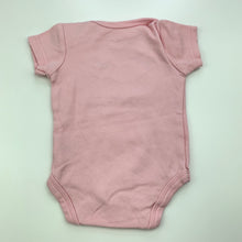 Load image into Gallery viewer, Girls Baby Gear, pink cotton bodysuit / romper, strawberries, GUC, size 000,  