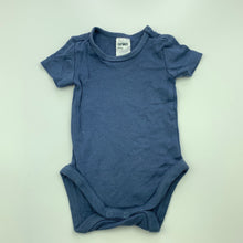 Load image into Gallery viewer, unisex Anko, blue organic cotton bodysuit / romper, GUC, size 000,  