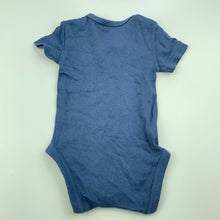 Load image into Gallery viewer, unisex Anko, blue organic cotton bodysuit / romper, GUC, size 000,  