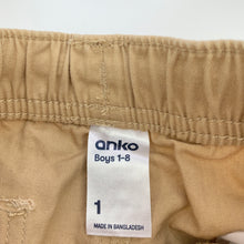 Load image into Gallery viewer, Boys Anko, cotton casual pants, elasticated, EUC, size 1,  