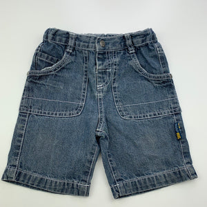 Boys Target, blue denim shorts, adjustable, FUC, size 1,  