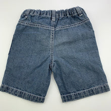 Load image into Gallery viewer, Boys Target, blue denim shorts, adjustable, FUC, size 1,  