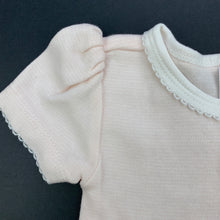 Load image into Gallery viewer, Girls Target, pale pink soft cotton bodysuit romper, EUC, size 00,  