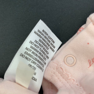 Girls Target, floral soft cotton bodysuit / romper, EUC, size 00,  