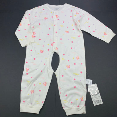 Girls Fanai Baby, soft cotton open leg romper, NEW, size 12 months,  
