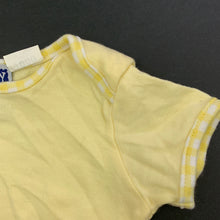 Load image into Gallery viewer, unisex Baby Wise, yellow cotton bodysuit / romper, GUC, size 000,  