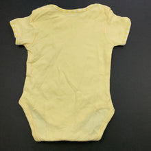Load image into Gallery viewer, unisex Baby Wise, yellow cotton bodysuit / romper, GUC, size 000,  