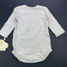 Load image into Gallery viewer, Boys BAN DAI, grey marle bodysuit / romper, NEW, size 00,  
