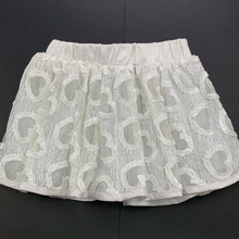 Load image into Gallery viewer, Girls Let&#39;s Dance, off white tulle &amp; sequin skirt, elasticated, L: 25cm, FUC, size 6,  