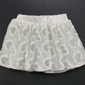 Girls Let's Dance, off white tulle & sequin skirt, elasticated, L: 25cm, FUC, size 6,  
