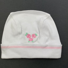 Load image into Gallery viewer, Girls Babykids, embroidered cotton hat / beanie, GUC, size 0000,  