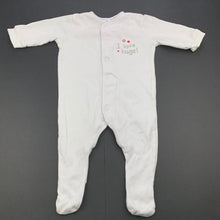 Load image into Gallery viewer, unisex Target, white cotton coverall / romper, FUC, size 00,  