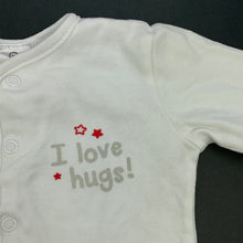 Load image into Gallery viewer, unisex Target, white cotton coverall / romper, FUC, size 00,  
