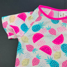 Load image into Gallery viewer, Girls Dymples, short sleeve rashie / swim top, GUC, size 1,  