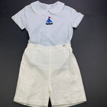 Load image into Gallery viewer, Girls lightweight, top &amp; shorts, elasticated, EUC, size 3,  