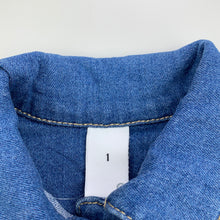 Load image into Gallery viewer, Girls Target, blue stretch denim jacket, GUC, size 1,  