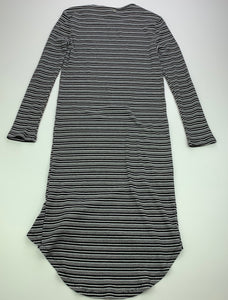Girls Eve Girl, black & white stretchy casual dress, GUC, size 10, L: 76cm at front