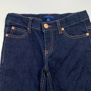 Girls Pumpkin Patch, dark stretch denim jeans, adjustable, Inside leg: 52cm, EUC, size 6,  
