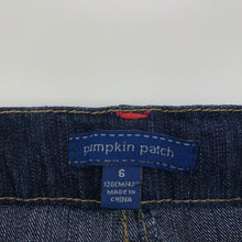 Load image into Gallery viewer, Girls Pumpkin Patch, dark stretch denim jeans, adjustable, Inside leg: 52cm, EUC, size 6,  