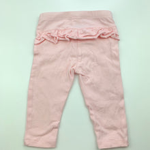 Load image into Gallery viewer, Girls Kids &amp; Co, pink stretchy ruffle leggings / bottoms, GUC, size 00,  