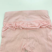 Load image into Gallery viewer, Girls Kids &amp; Co, pink stretchy ruffle leggings / bottoms, GUC, size 00,  