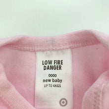 Load image into Gallery viewer, Girls Target, pink cotton bodysuit / romper, FUC, size 0000,  