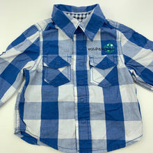 Load image into Gallery viewer, Boys DOPO DOPO MINI, cotton long sleeve shirt, poppers, FUC, size 0,  