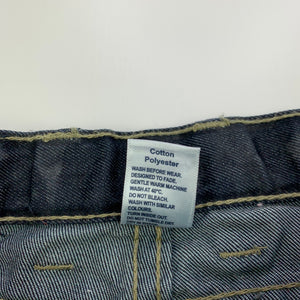 Girls Osh Kosh, dark denim jeans, adjustable, Inside leg: 33.5cm, FUC, size 2,  